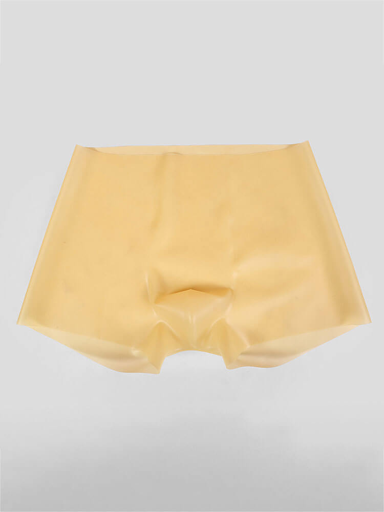 Men's Elastic Semi-Transparent Latex Boxer Briefs