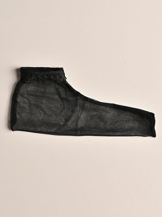 Foot Fetish Ultra-Thin Stockings Lace Penis Sleeve