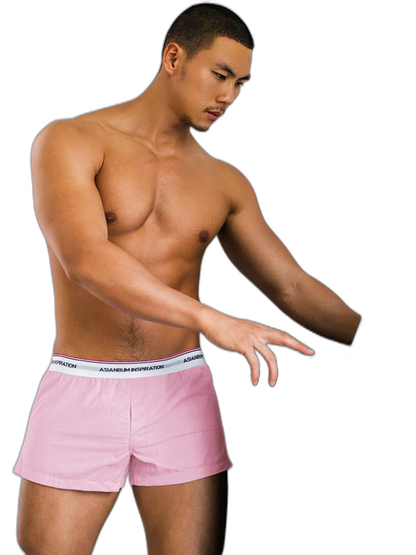 Men's Trendy Mid-Rise Breathable Lined Simple Home & Casual Boxers