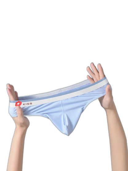 3 Pack Men's Ice Silk Sexy U-Shaped Pouch Kiss Thong