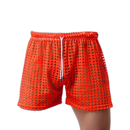 Loose Fishnet Mesh Shorts