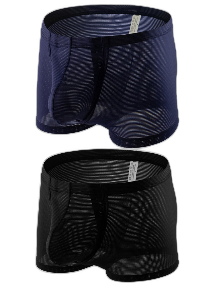 Men's Big Pouch U-convex Trunks with Fly