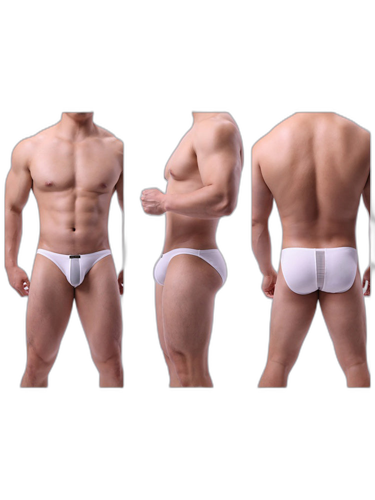 2 Pack Men's Solid Sexy Low-Rise Briefs