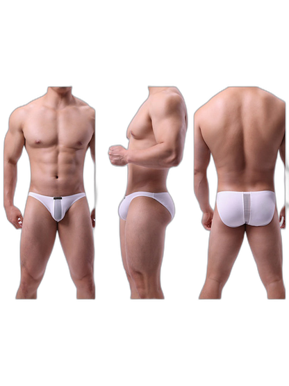 2 Pack Men's Solid Sexy Low-Rise Briefs