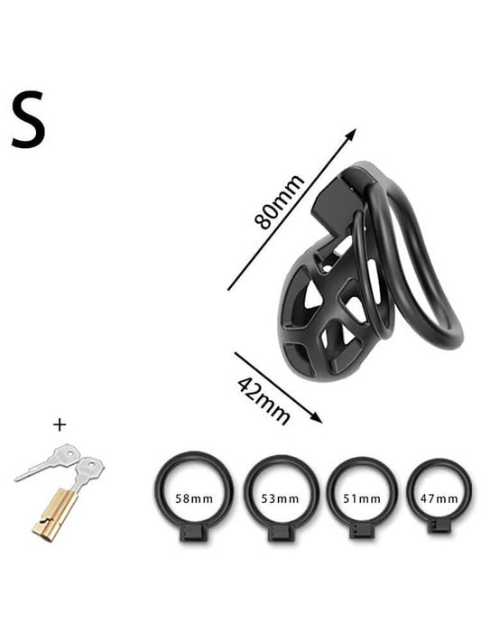 Male Confinement Cage-Like Chastity Lock