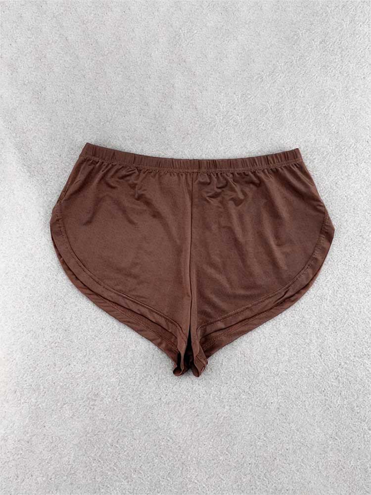 Men's Casual Loose Soft Silky Nylon Lounge Shorts