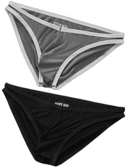 Sexy V-shape Low-rise Threaded Bikini For Men