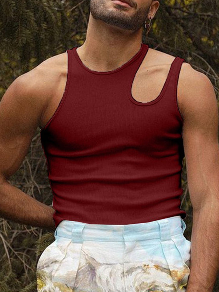 Men's Cutout Sexy Sleeveless Tank Top