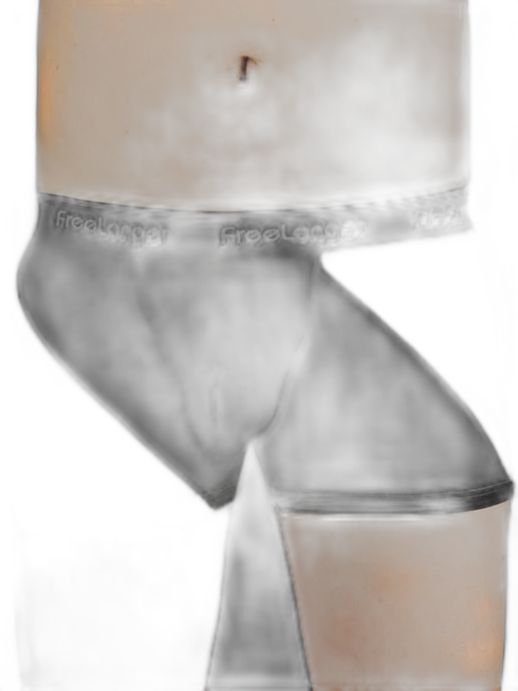 FreeLonger Men's Big Pouch Breathable Seamless Trunks