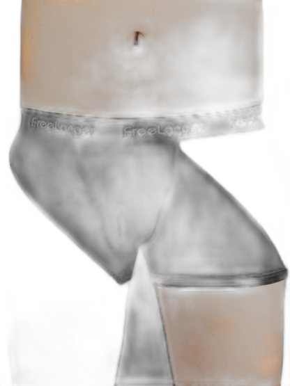 FreeLonger Men's Big Pouch Breathable Seamless Trunks