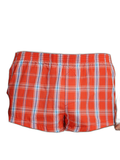 Men’s Vent Classic Plaid Cotton Boxers With Fly