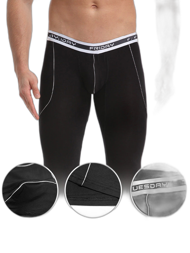 Men's Warm Pants Thin Fleece Casual Thermal Pants
