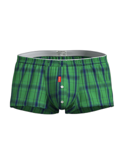 2 Pack Men's Supportive Large Pouch Odor-Resistant Antibacterial Seamless Boxer Shorts
