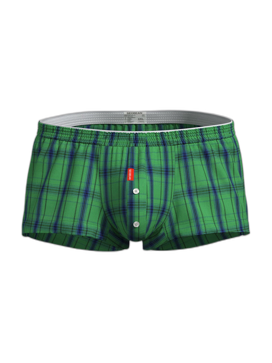 2 Pack Men's Supportive Large Pouch Odor-Resistant Antibacterial Seamless Boxer Shorts
