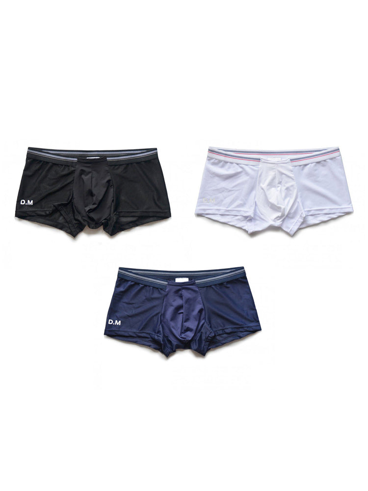 3 Pack Men's Nylon Mesh Breathable Quick-Dry Trunks