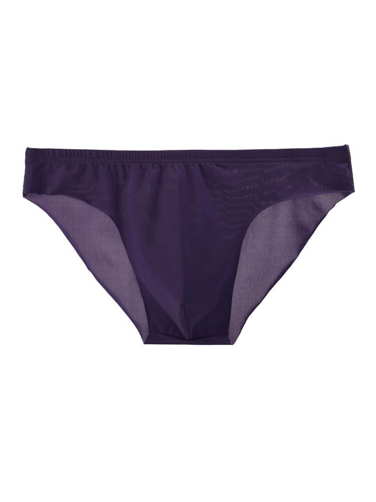 Men's Ice Silk Quick-Dry Thin Transparent Briefs