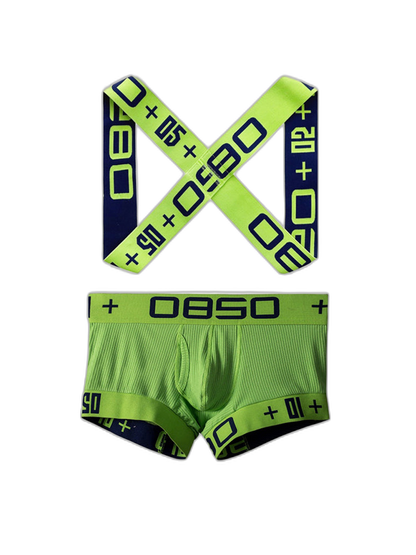 Men's Ultra-Soft Cotton Supportive Fit Activewear Shoulder Strap & Underwear