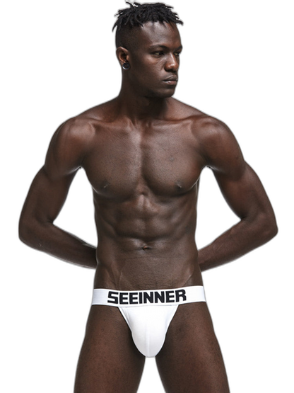 2 Pack Men's Cotton Stretch Jock Strap