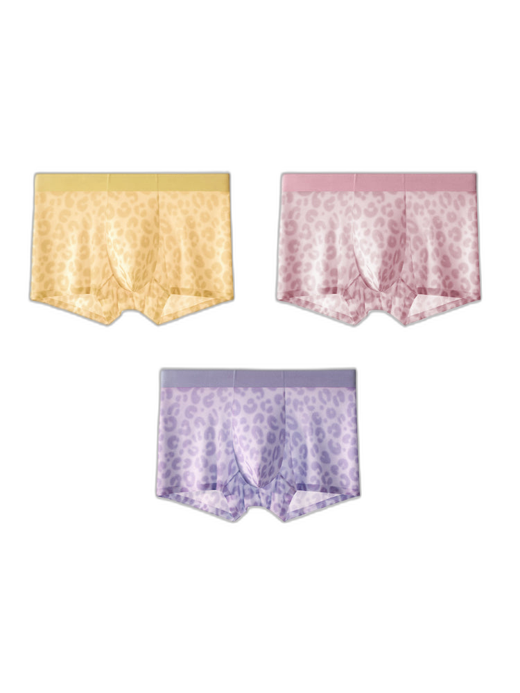 3 Pack Men's Ultra-Thin Ice Silk Trunks