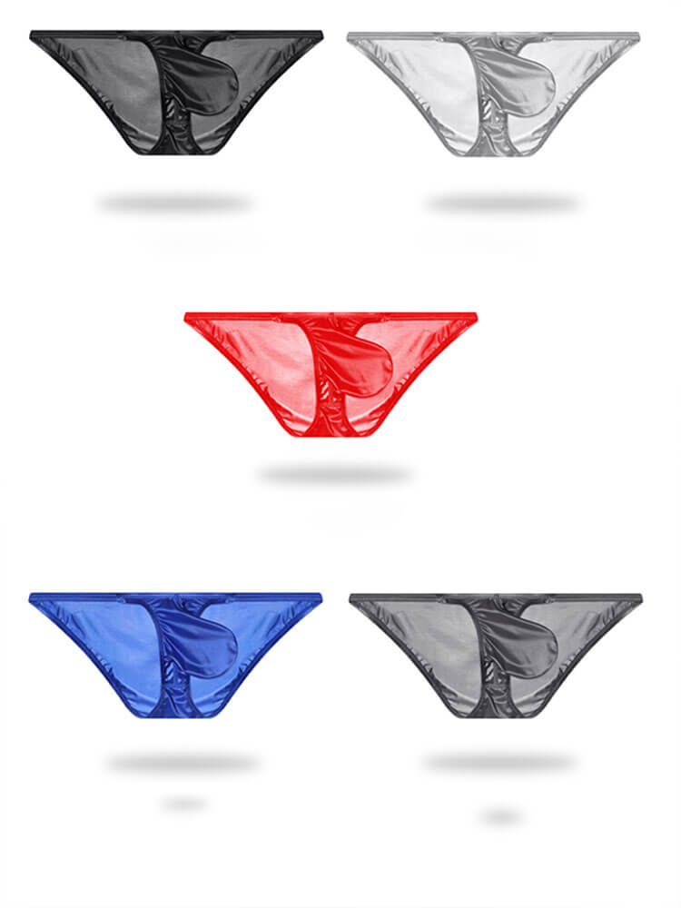 Men's Sexy Low-Rise Ultra-Thin Large Pouch Briefs