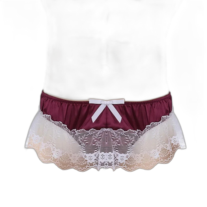 Bow & Lace Sissy Panties