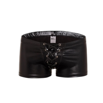 Super Booty Drawstring PU Leather Boxers