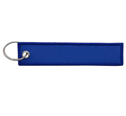 Custom Keyring Tag 13cmx2.8cm Blue