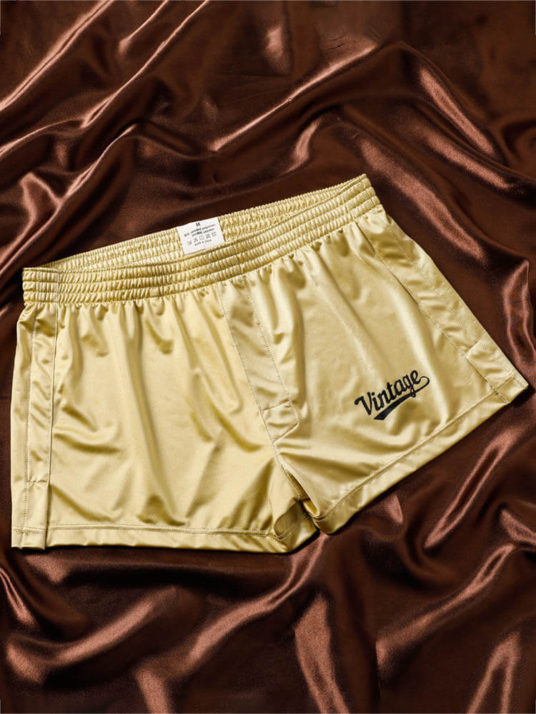 Men's Ice Silk Solid Color Home Boxer Briefs