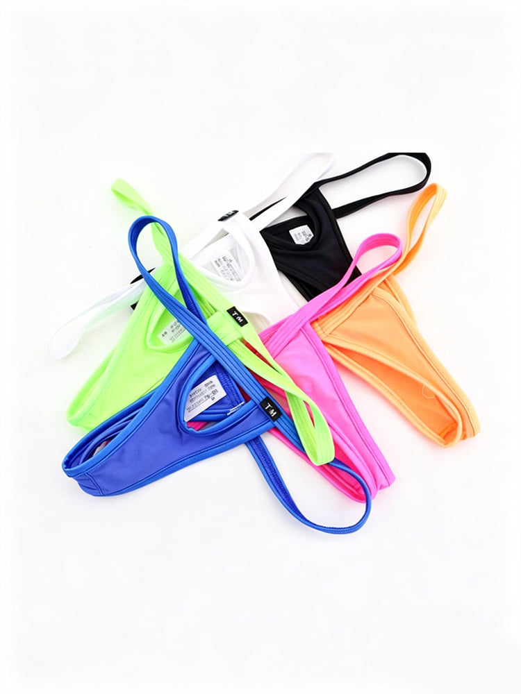 Men's Sexy Front Hollow Design No-Take-Off Thong