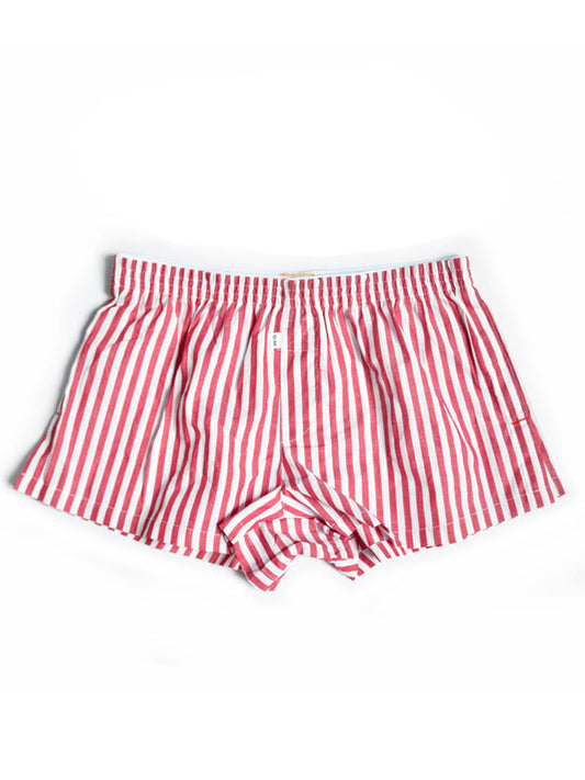 D.M Men's Fashion Low Waist Striped Cotton Home Shorts