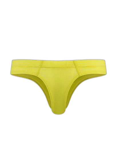 Men's Simple Breathable Mesh Pouch Thong & Strings