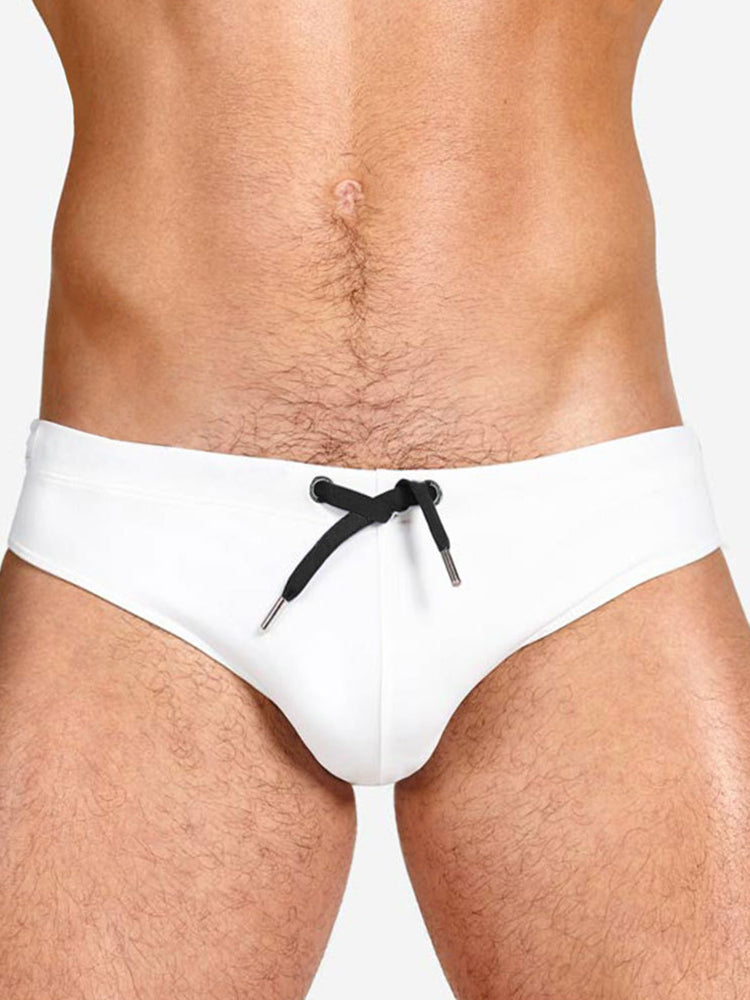 Men's Solid Color Sexy Triangle Swim Briefs