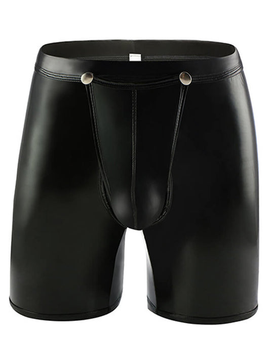 Men's Faux Leather Extra Long Trunks