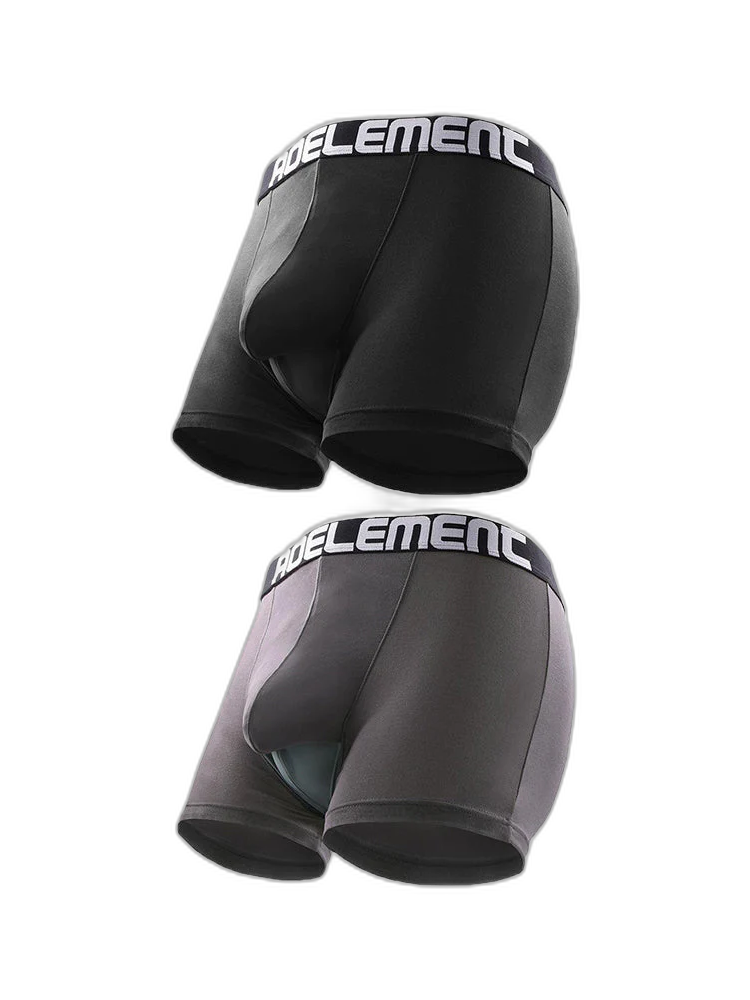 Aoelemen 2 Pack Modal Stretch Separate Pouch Boxer Briefs