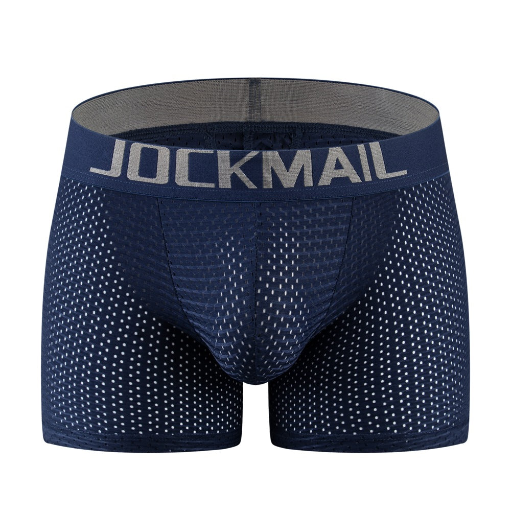 Mesh Padded Sponge Hip Lift Men's Boxer Briefs