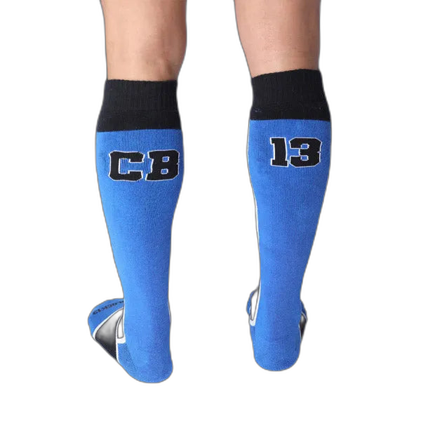 Cell Block 13 Take Down Knee High Socks | Blue
