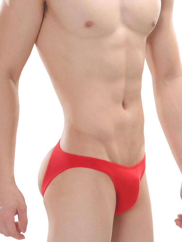 Men's Solid Color Butt Lift Cotton Jockstrap