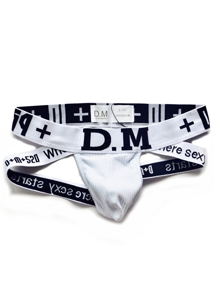 D.M Men's Low-Rise Cotton Comfortable Sexy Jockstrap