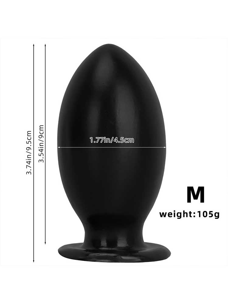 Giant Rugby Ball PVC Suction Cup Anal Plug