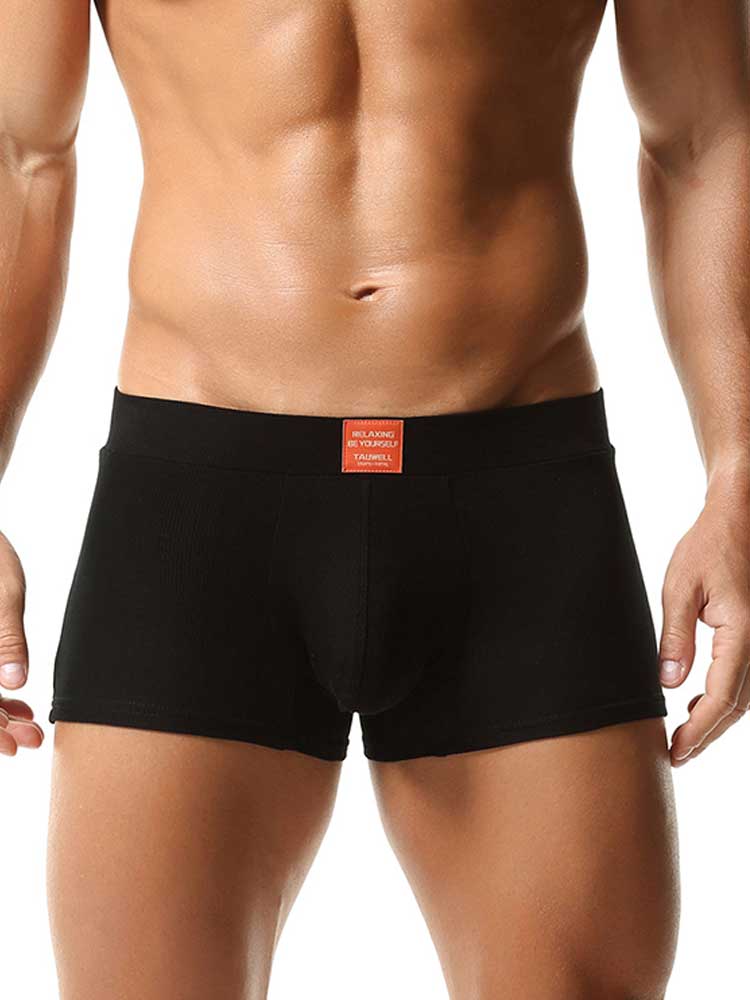 Men's Solid-Color Breathable Lounge Boxers Briefs
