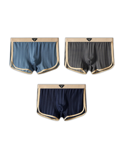 3 Pack Men’s Breathable Trunks – Soft and Skin-Friendly Comfort