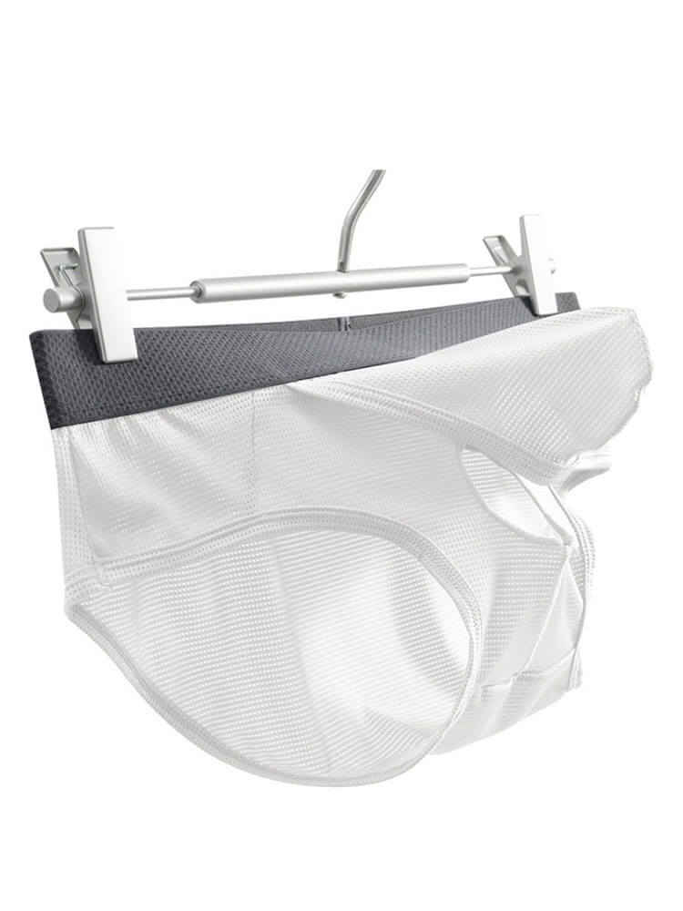 Men's Front-Opening Breathable Ice Silk Briefs