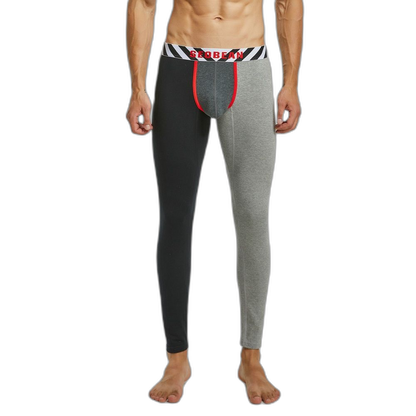 SEOBEAN Color Block Thermal Long Johns