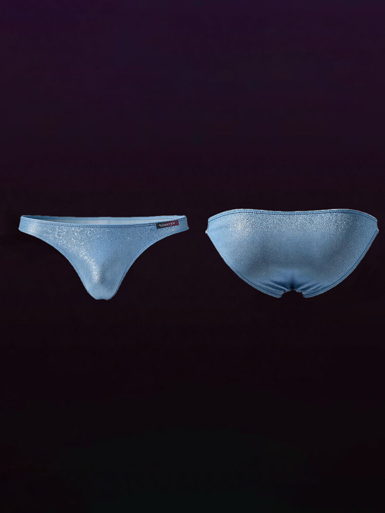 Men's Shimmering Breathable Sexy Bikini Briefs