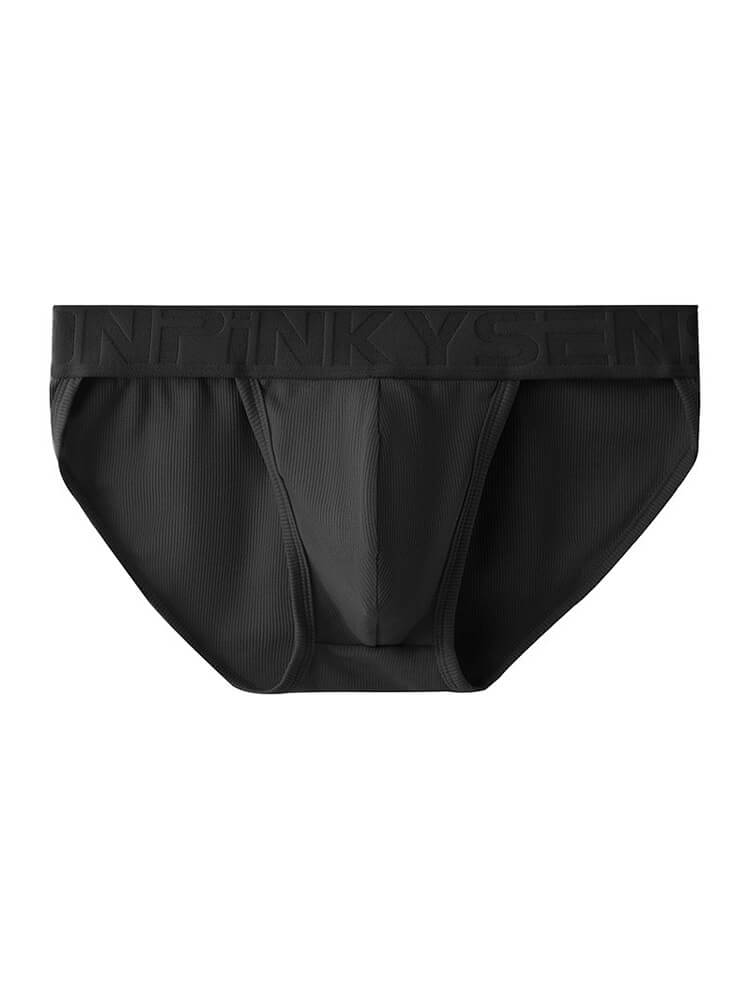 Men's Lettered Belt High-Cut Modal Ribbed Briefs