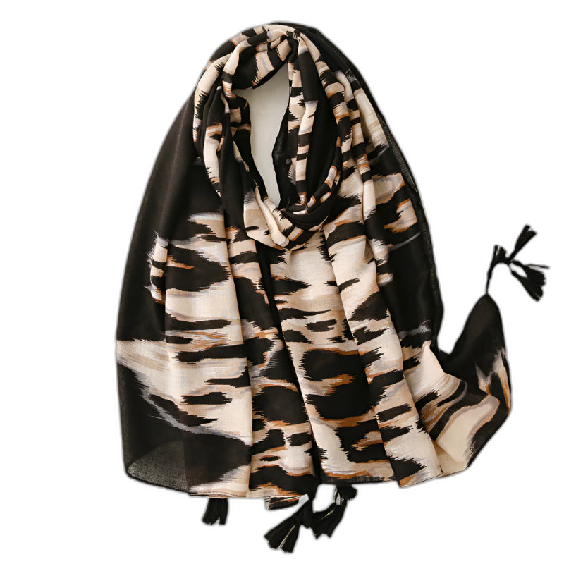 Leopard Pashmina Scarf