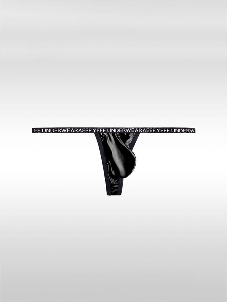 Men's Sexy Low-Waist Seamless Ice Silk Thong