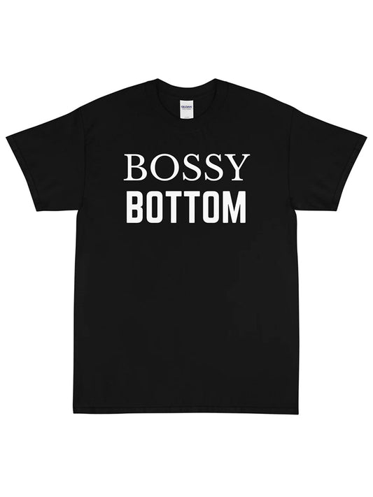 Bossy Bottom Print Short Sleeve Round Neck T-Shirt