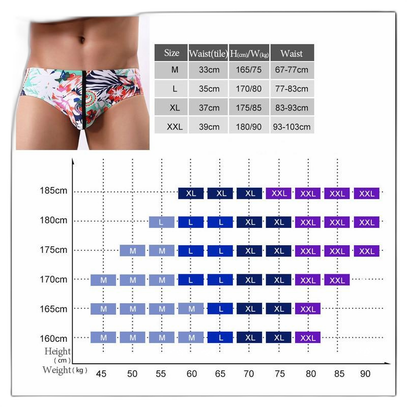 Light Floral Print Briefs
