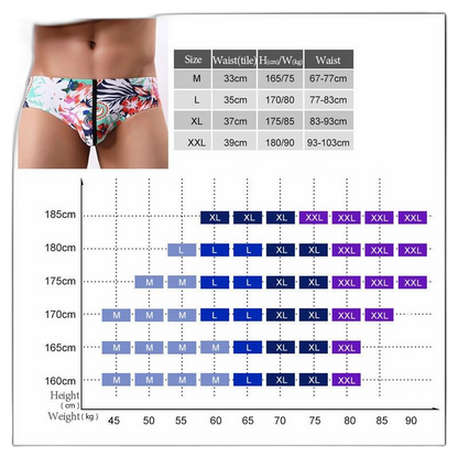 Light Floral Print Briefs